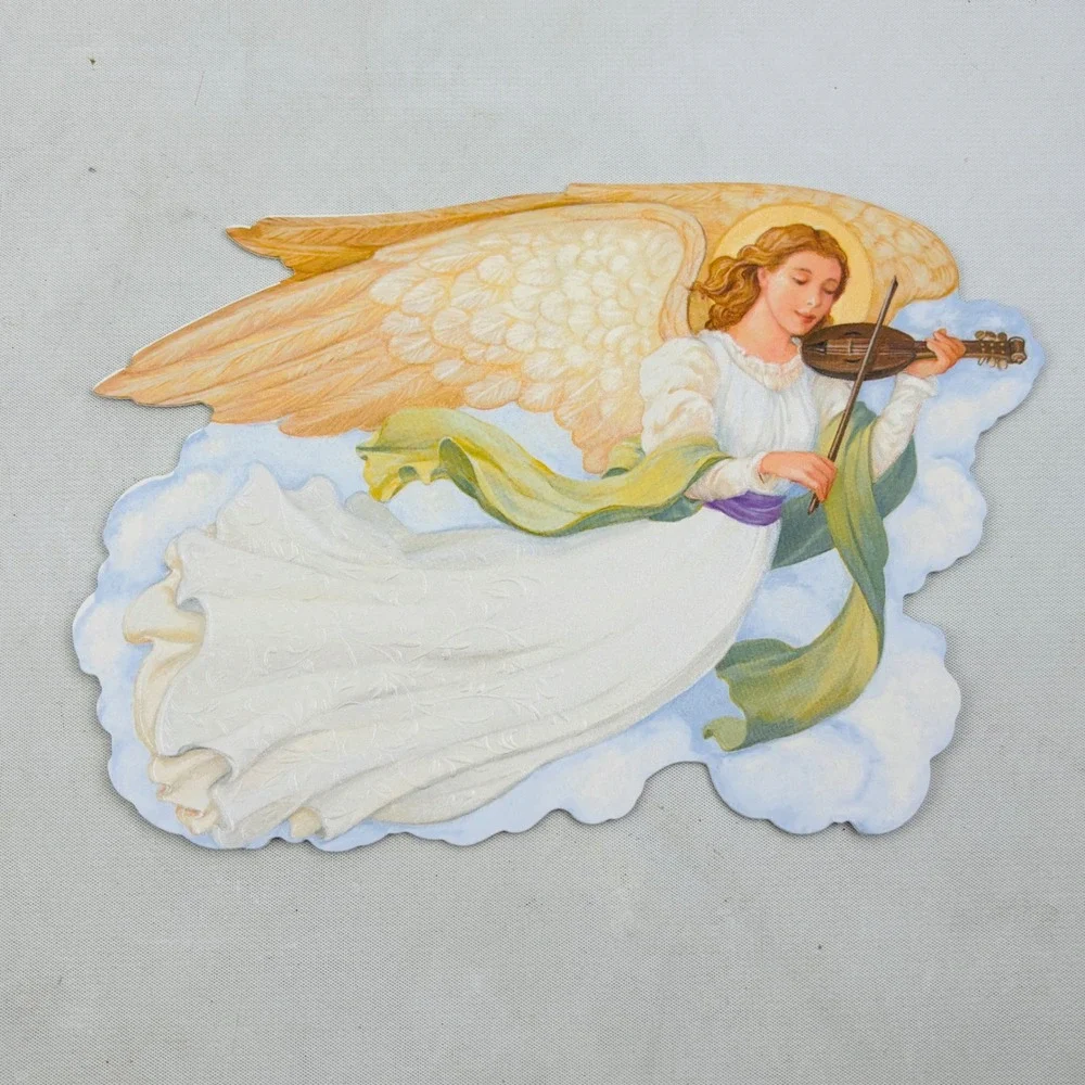 Hallmark Christmas Angel Chorus Violin Robert Haas 36‎ Cards 38 Foil Envelopes